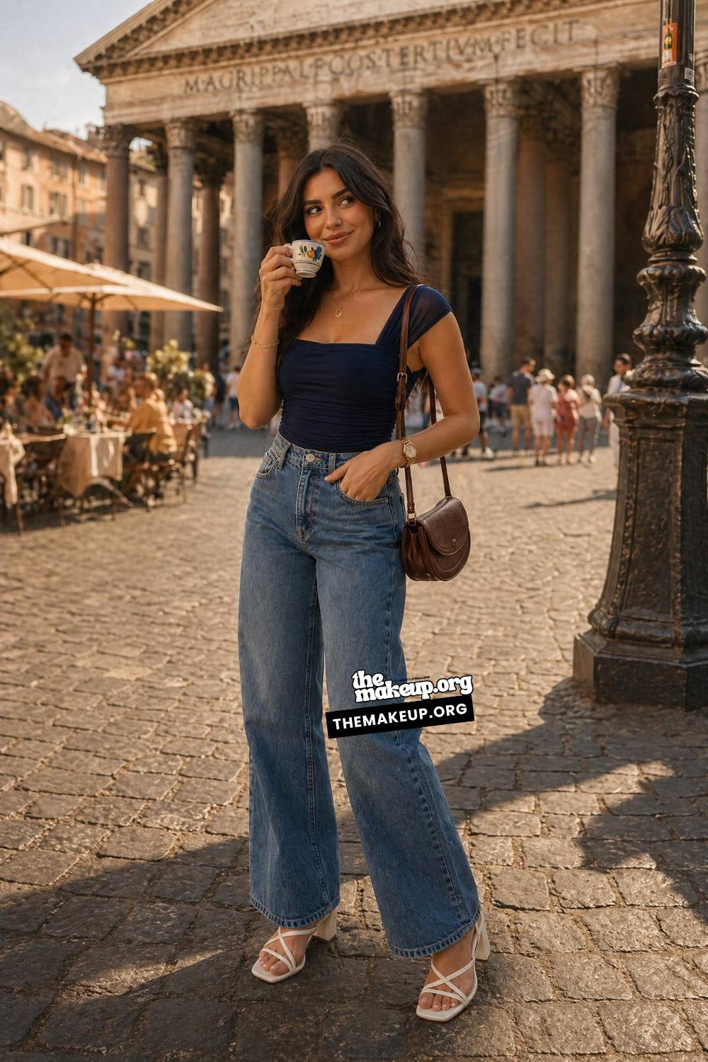 Square Neck Top For Roman Afternoons | How People Dress In Rome Summer