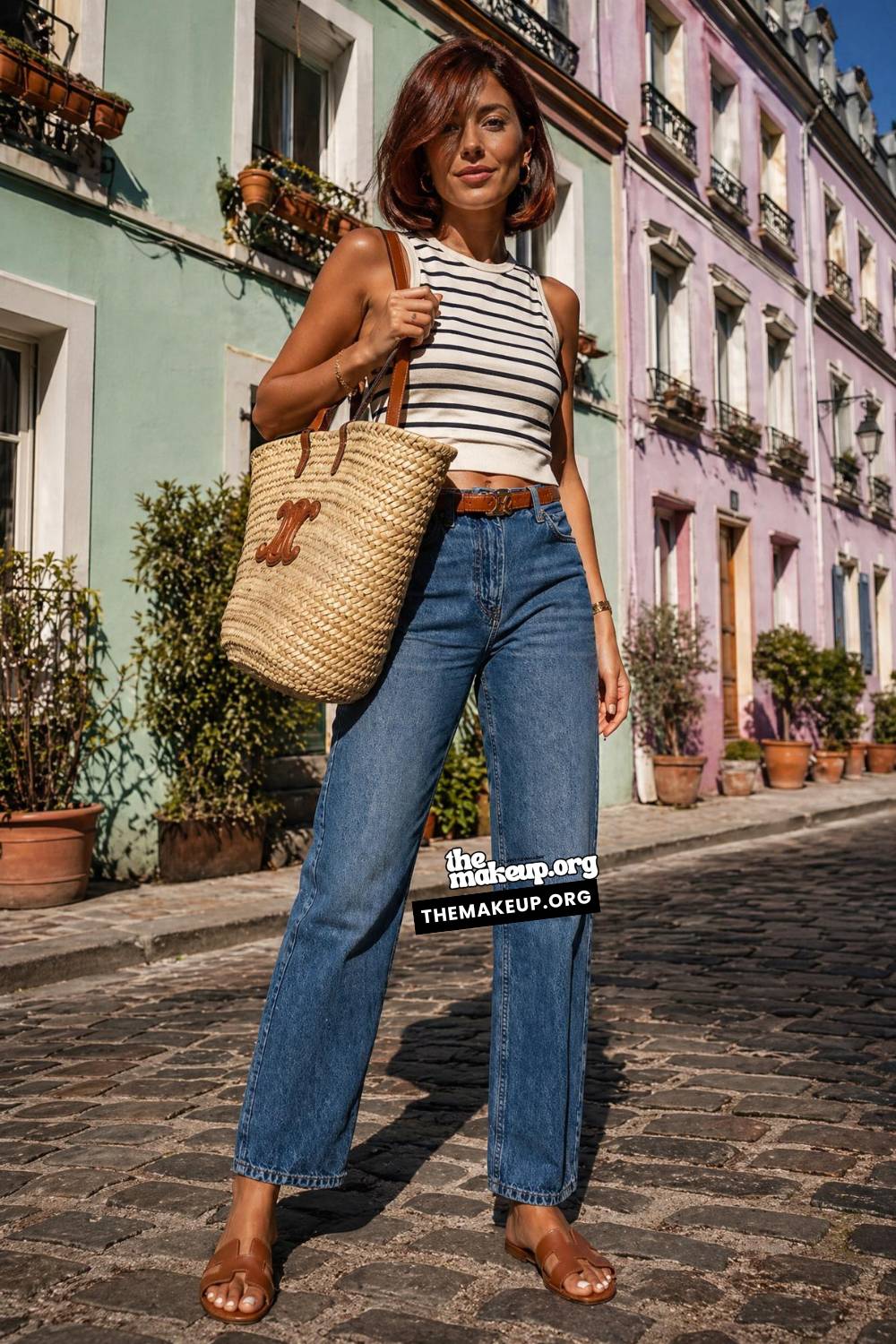 Ideas For Paris Summer Wear — Striped Tank And Cobblestone Denim