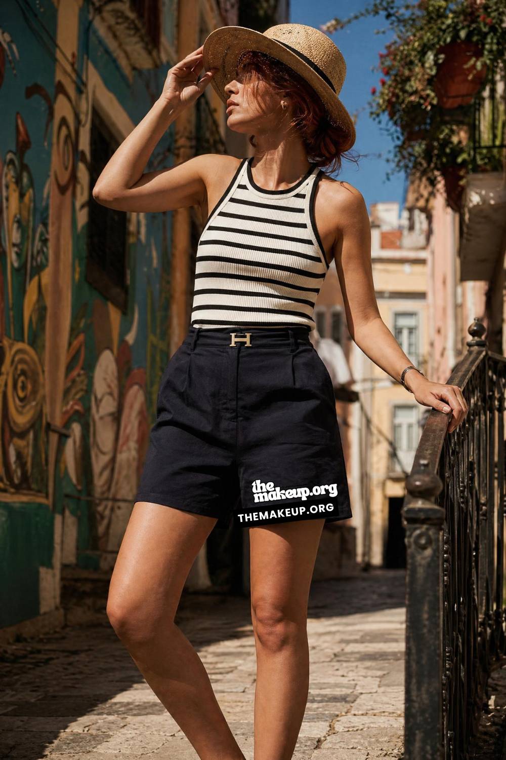 Striped Tank And Alfama Sun for Lisbon Travel Outfit Ideas Summer