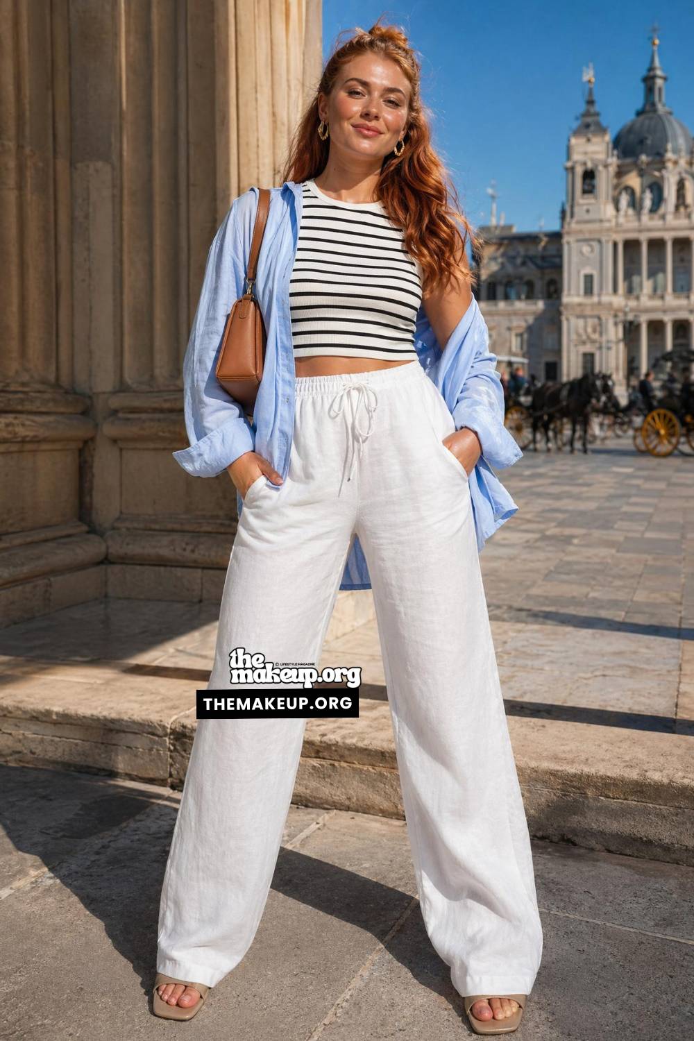 Spain Outfit Inspiration Summer — Striped Crop and Linen Ease for spain outfit inspiration summer