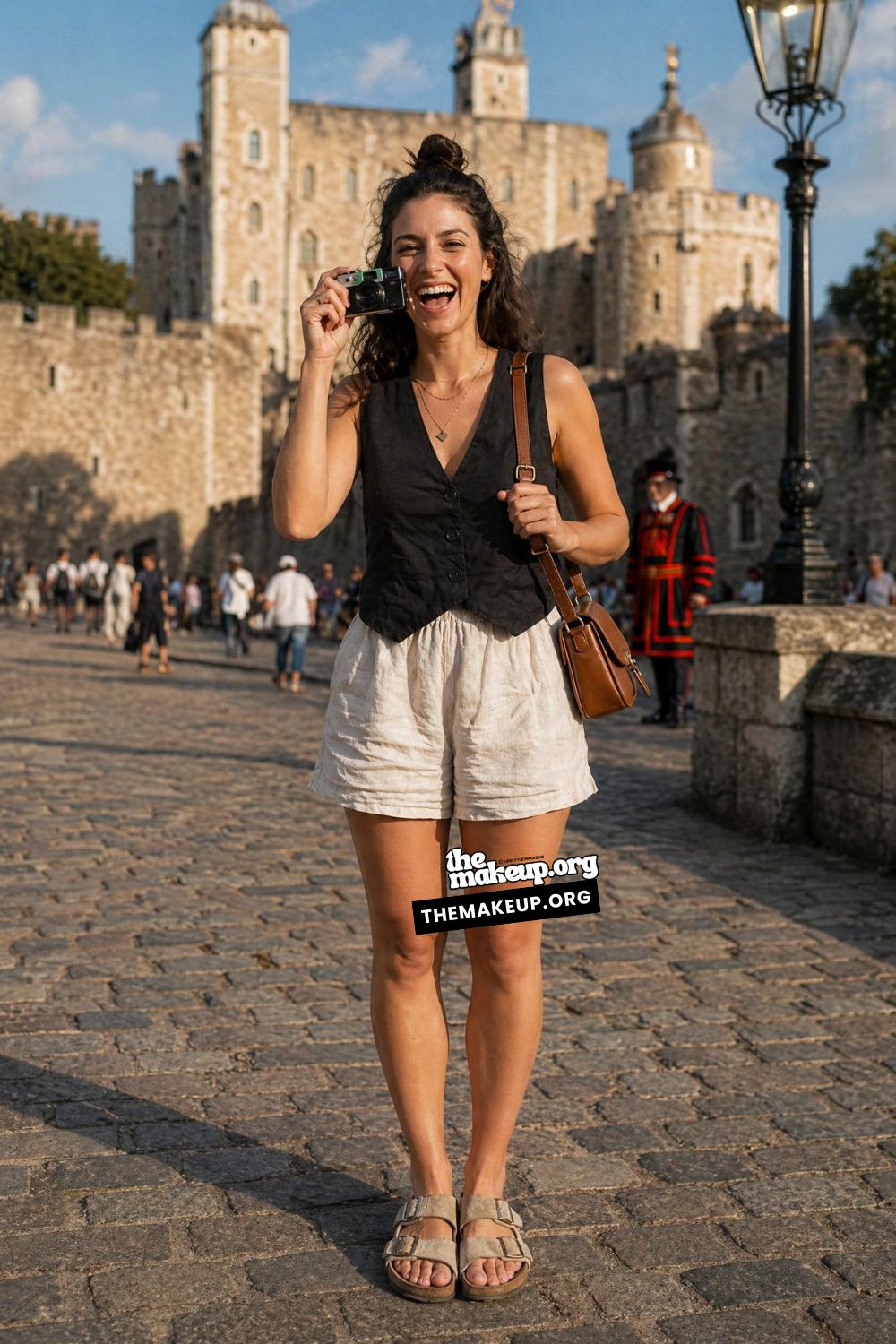 Waistcoat And Linen Shorts Stroll for Summer Fashion Inspiration Uk