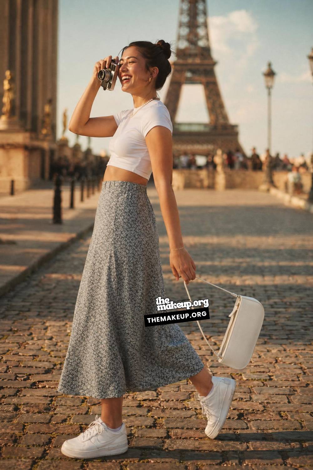 Cropped Tee And Swing Skirt | Weather Based Outfit Inspiration Europe