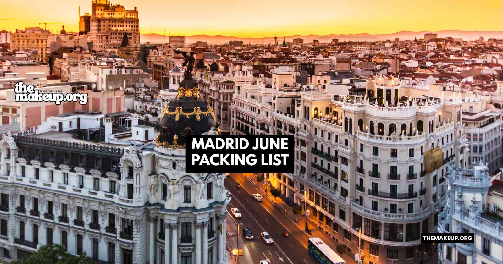 Madrid June Packing List