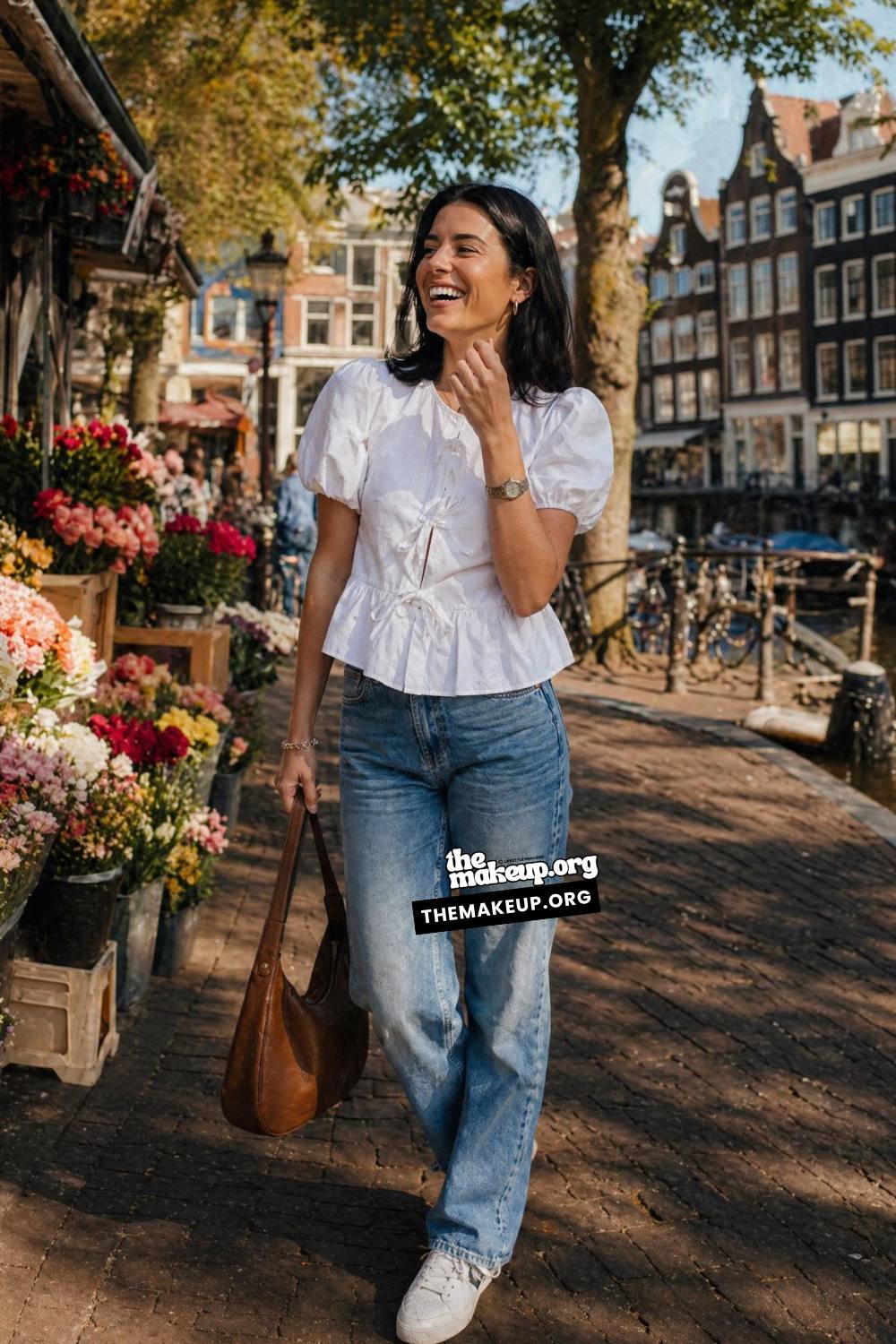 Puff Sleeve Top For Canal Days | Amsterdam Summer Style Inspiration