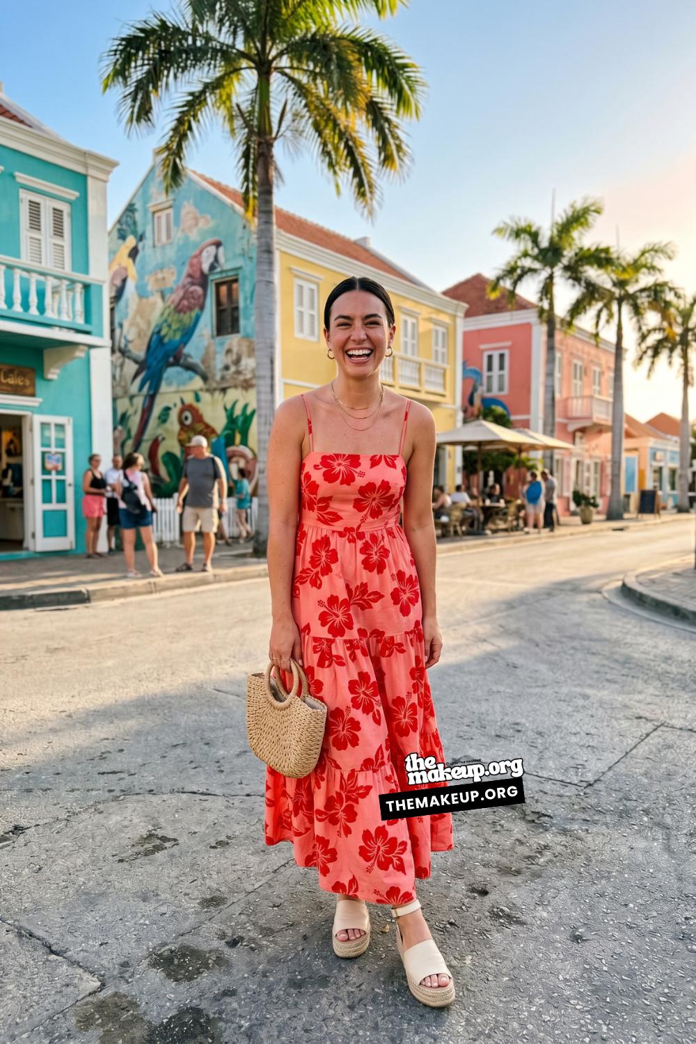 Aruba Outfit Inspiration — Tropical Floral Dress For Aruba