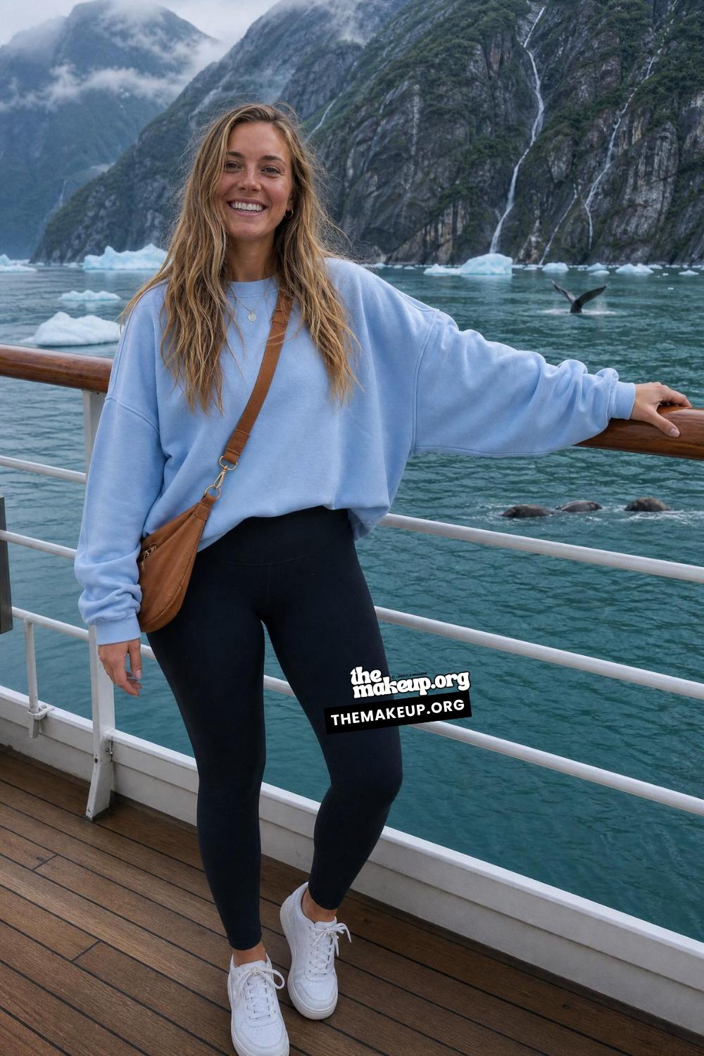 Cruise Style Inspiration Alaska — Sky Blue Sweatshirt For Alaska