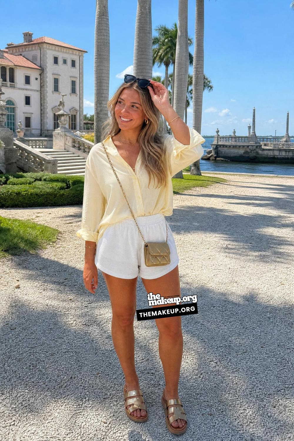 Light Button Down For Florida Days | Florida Trip Outfit Ideas