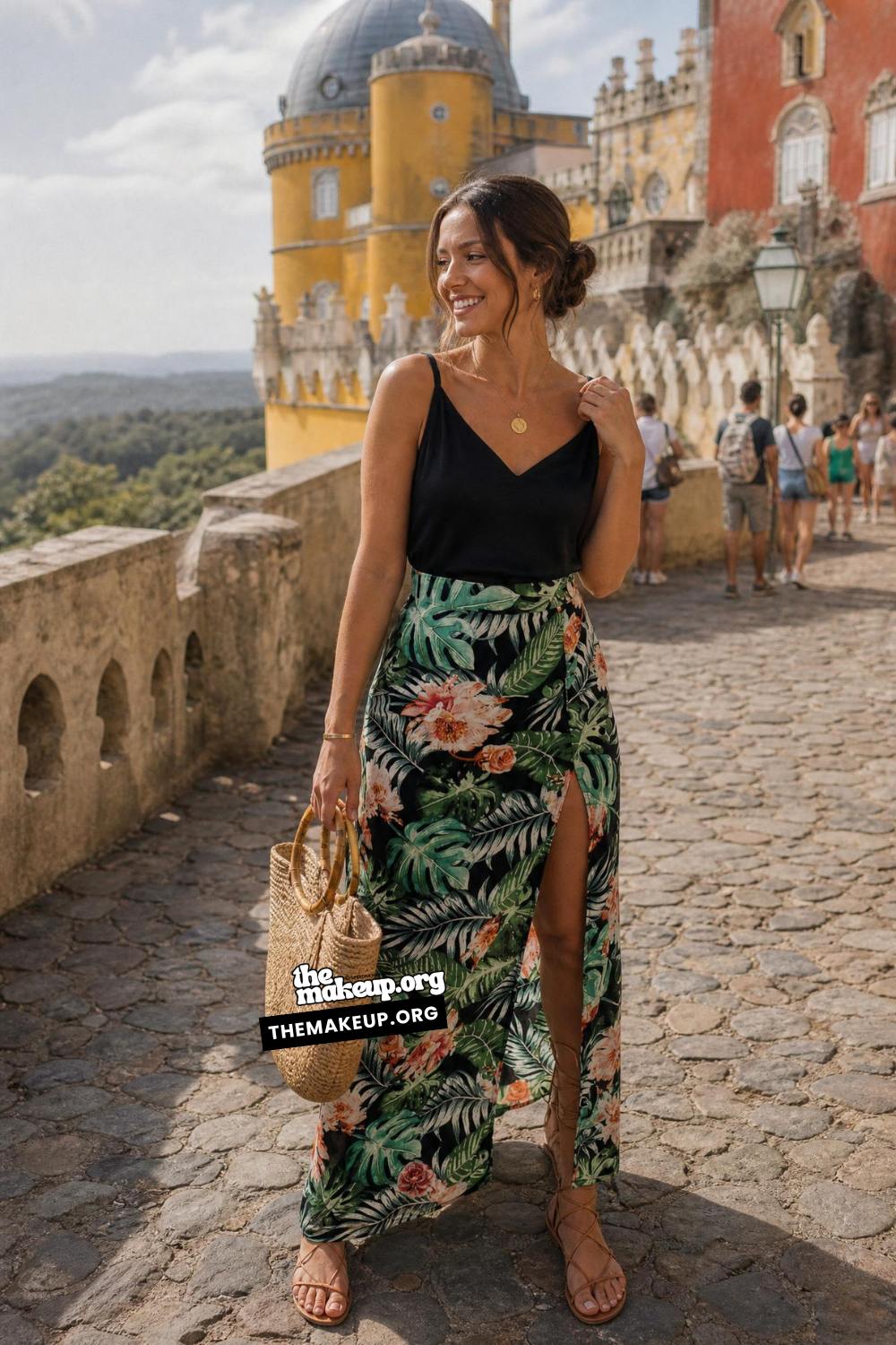Floral Wrap Skirt For Tropical Heat | Hot Weather Outfit Ideas Tropical
