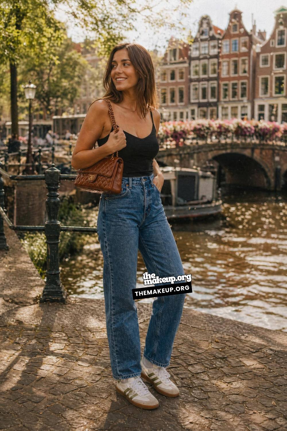 Black Tank And Canal Denim for How To Dress In Amsterdam Summer
