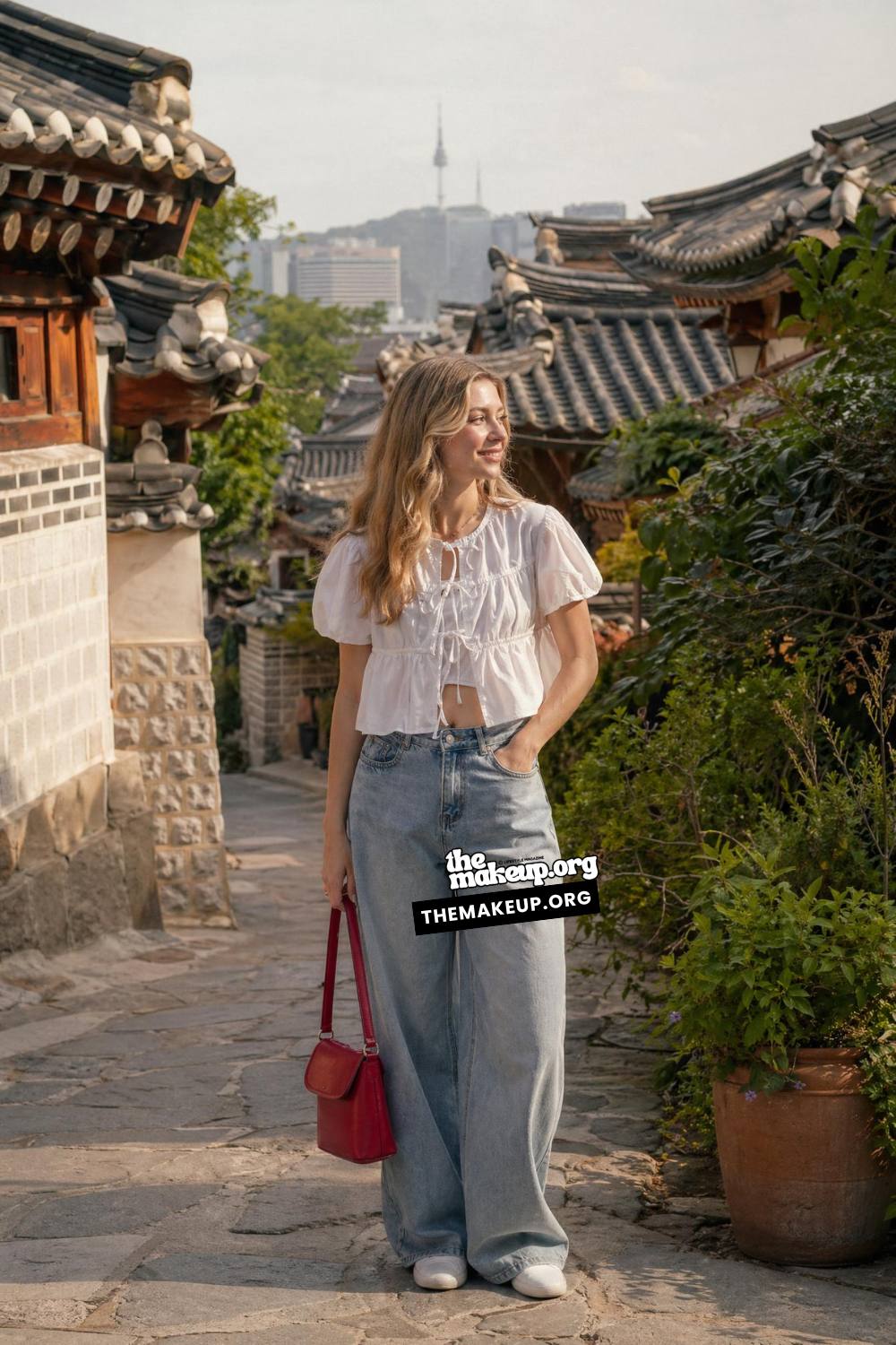 Puff Sleeve Crop For Seoul Alleys for Korea Summer Style Inspiration