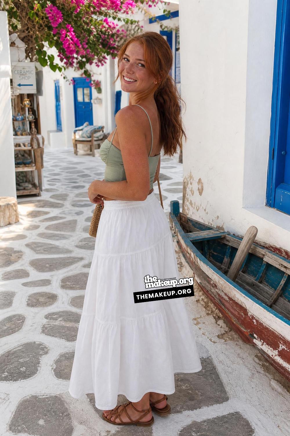 Outfit Ideas For Tropical Weather — Tiered White Skirt For Summer