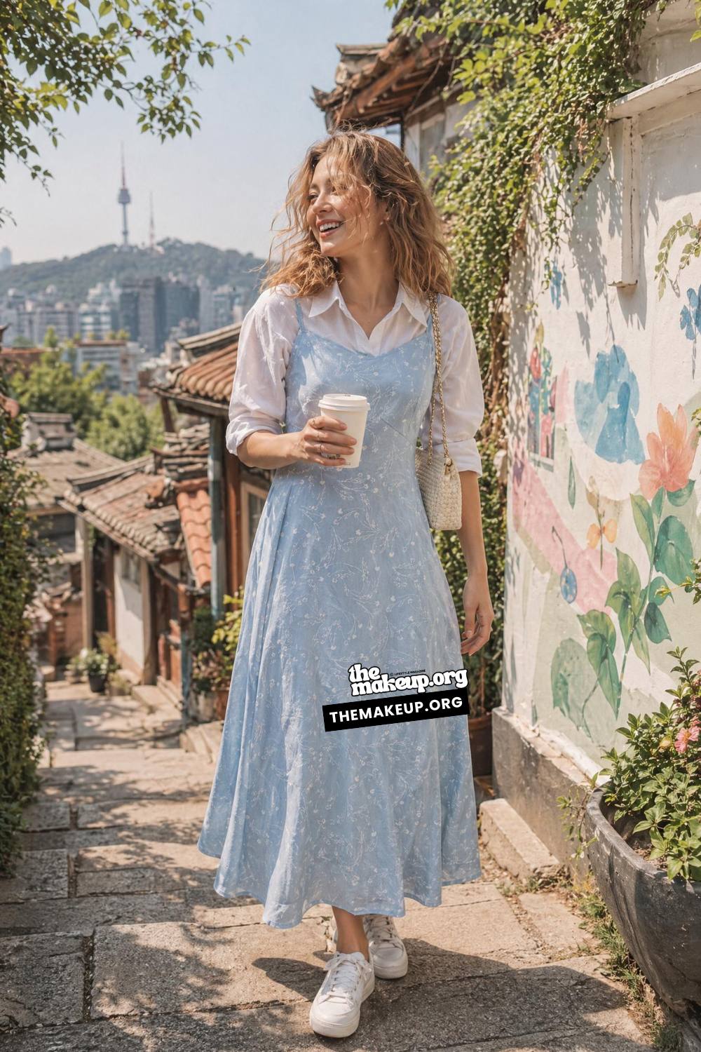 Layered Sundress For Seoul Hills | Summer Fashion Trends Korea