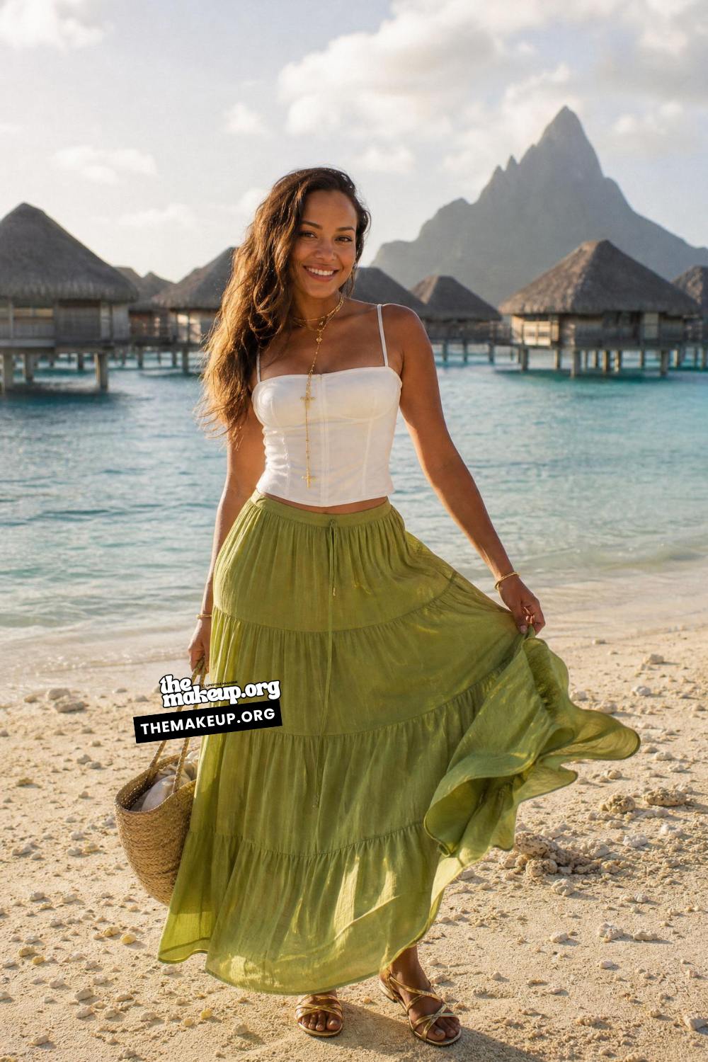 Green Maxi Skirt Tropical Guide for Tropical Clothing Guide