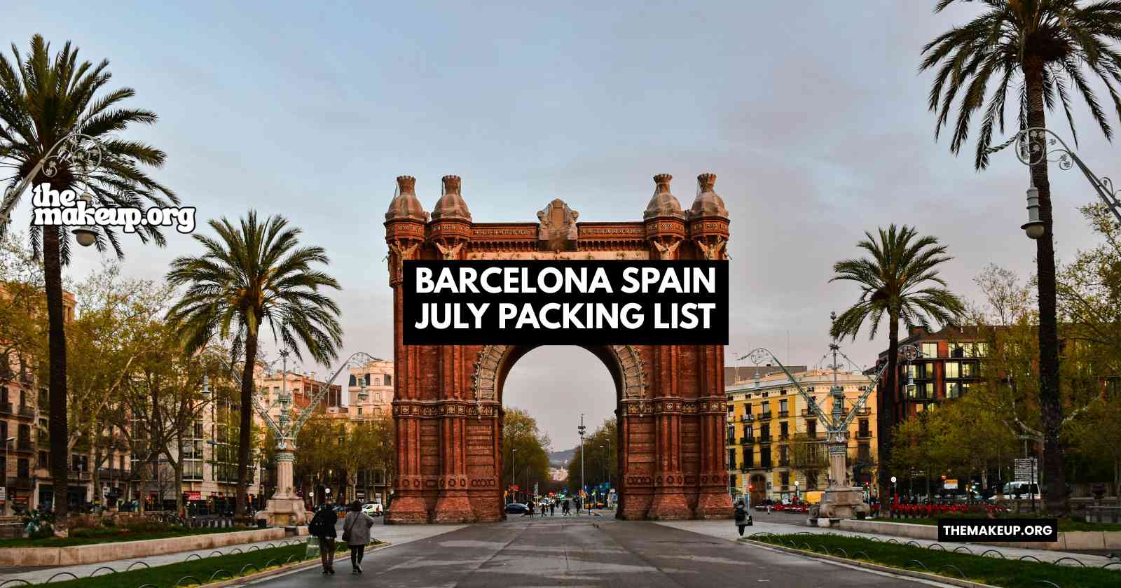 Woman packing a light travel bag for Barcelona Spain in July summer heat