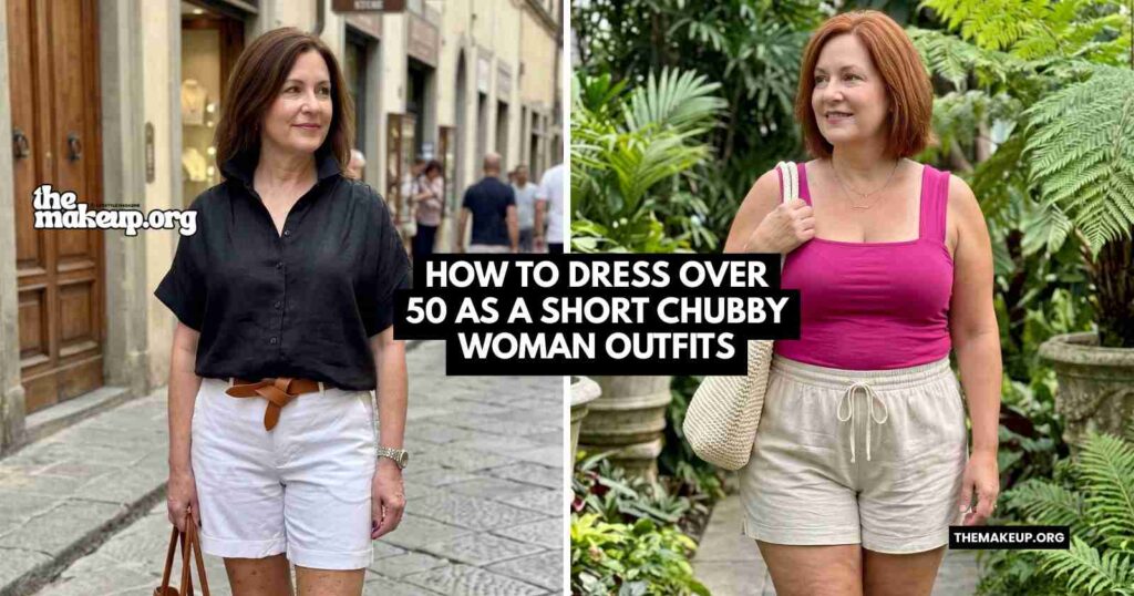 How To Dress Over 50 As A Short Chubby Woman Outfits Feat