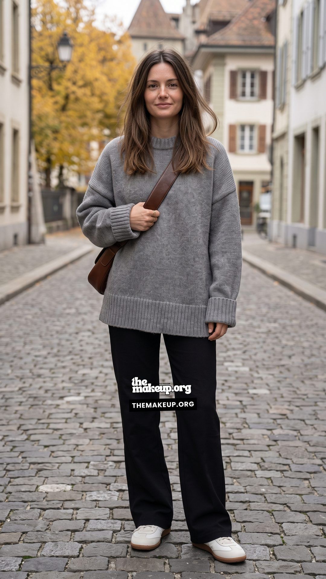 Crew Neck Sweater And Trousers For Swiss Autumn