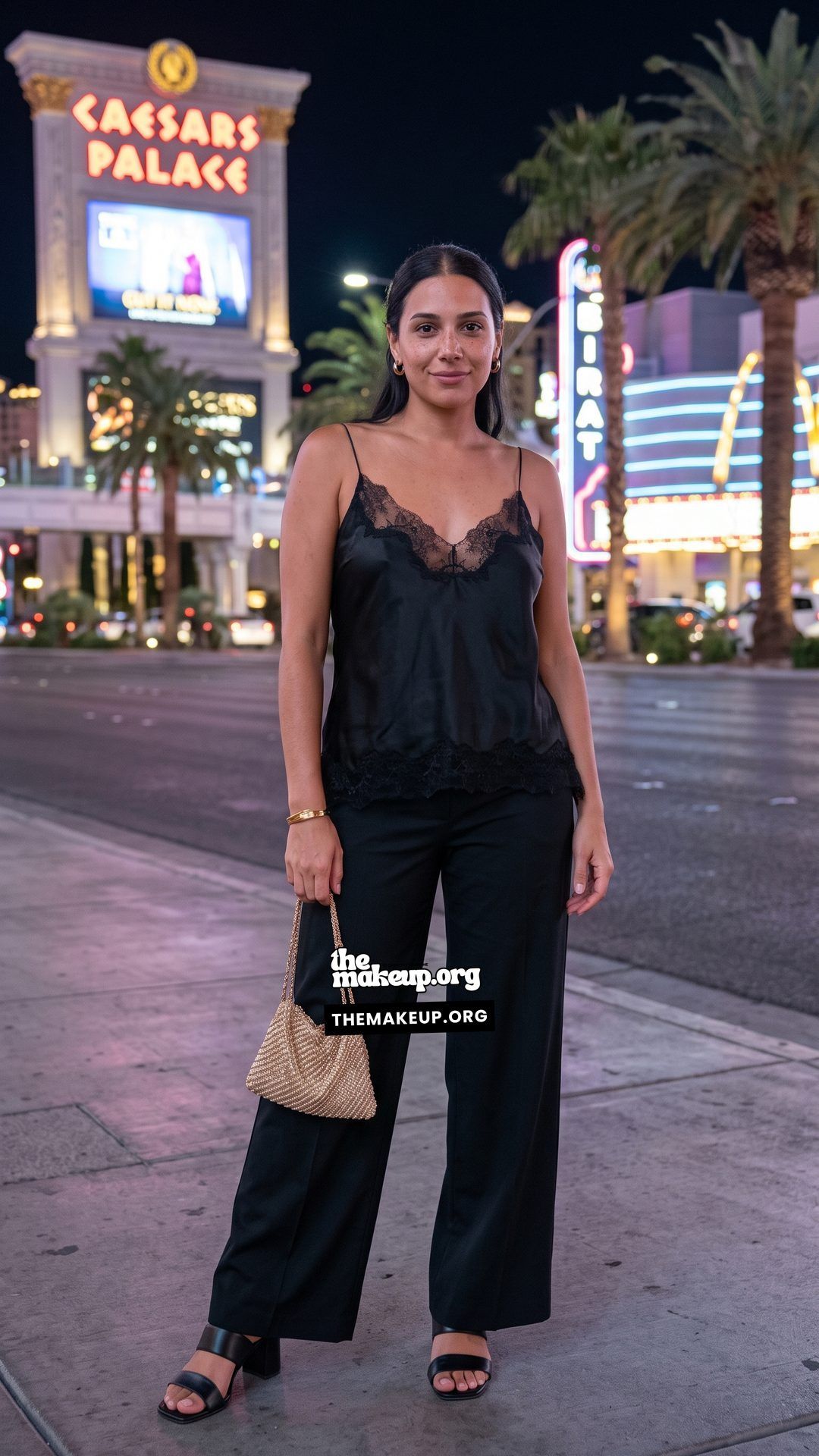 Las Vegas Outfits Camisole And Wide Leg Trousers