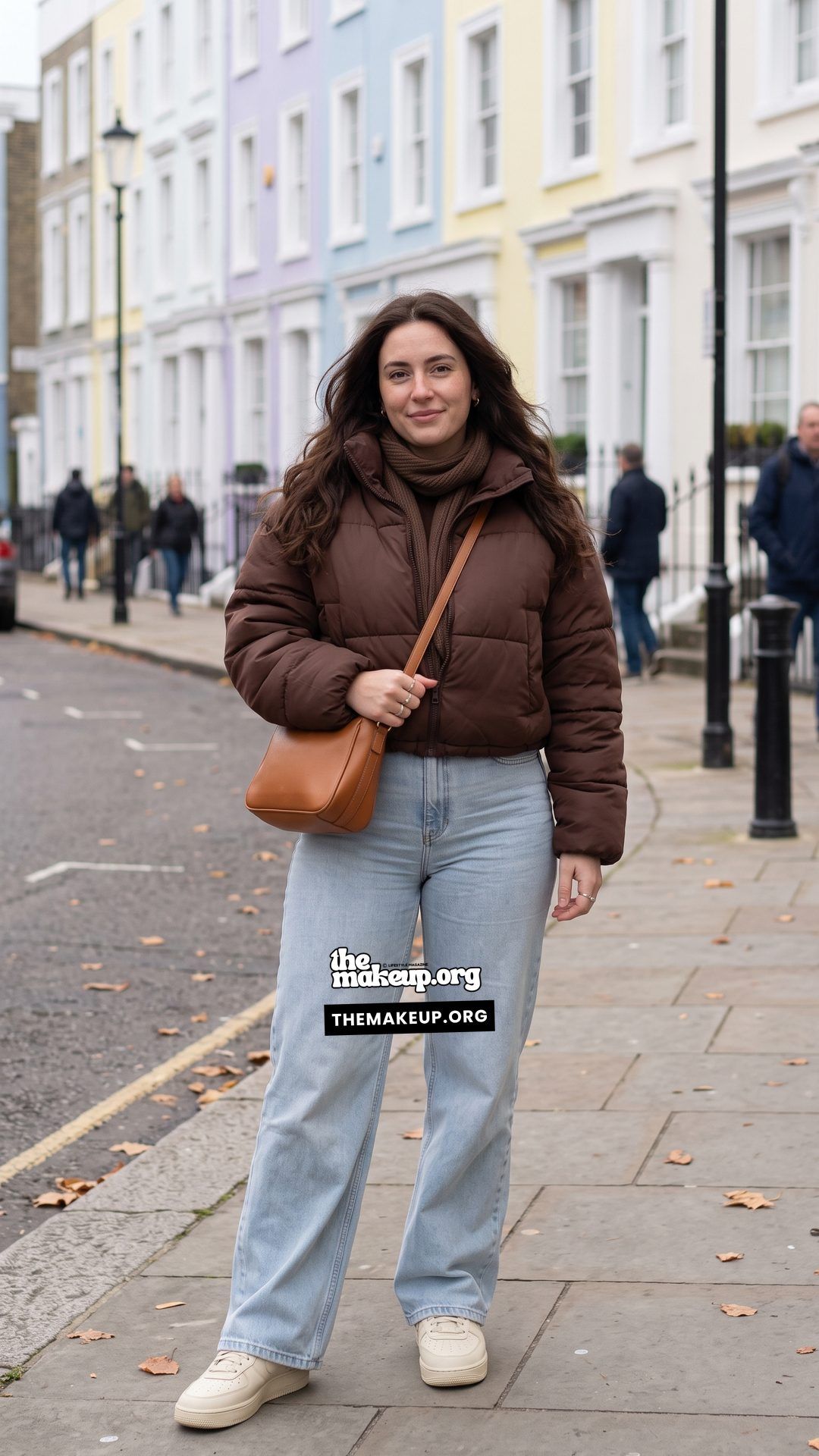 London Fall November Outfits Puffer Jacket And Denim