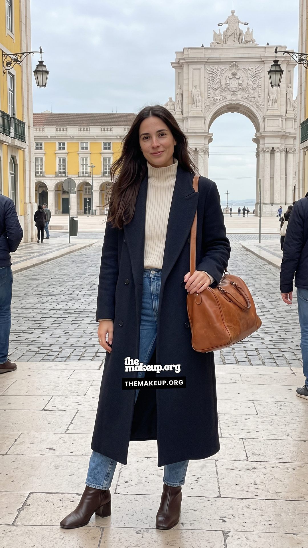 Long Cardigan And Cropped Jeans Cold Weather Style