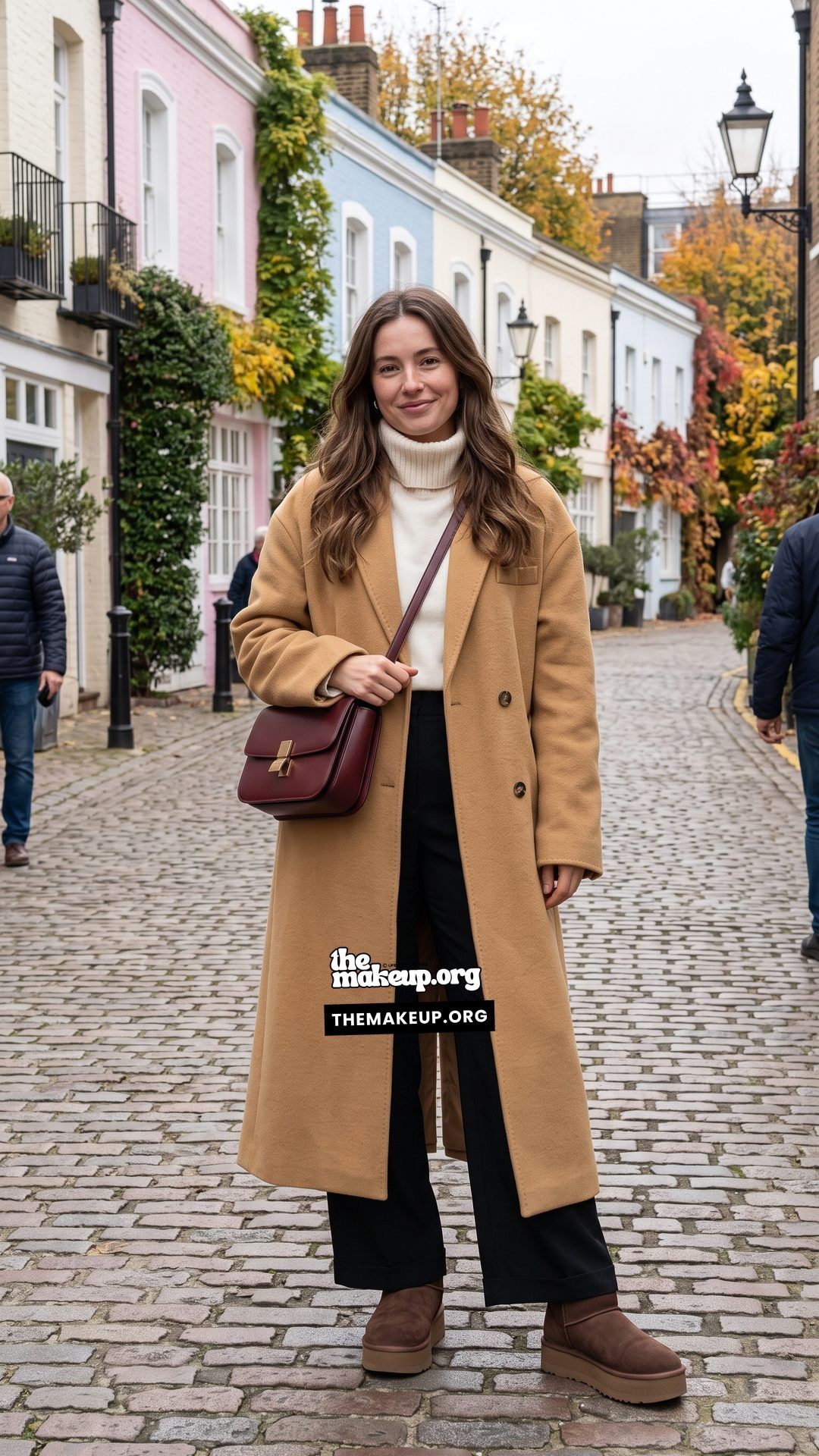 Long Coat And Turtleneck London Fall Style
