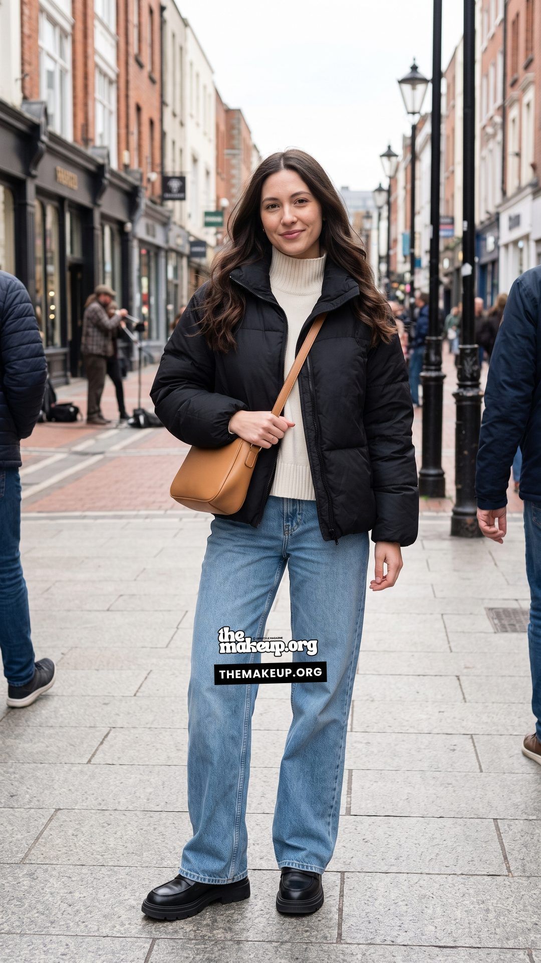 Puffer Jacket And Jeans Dublin November Outfits