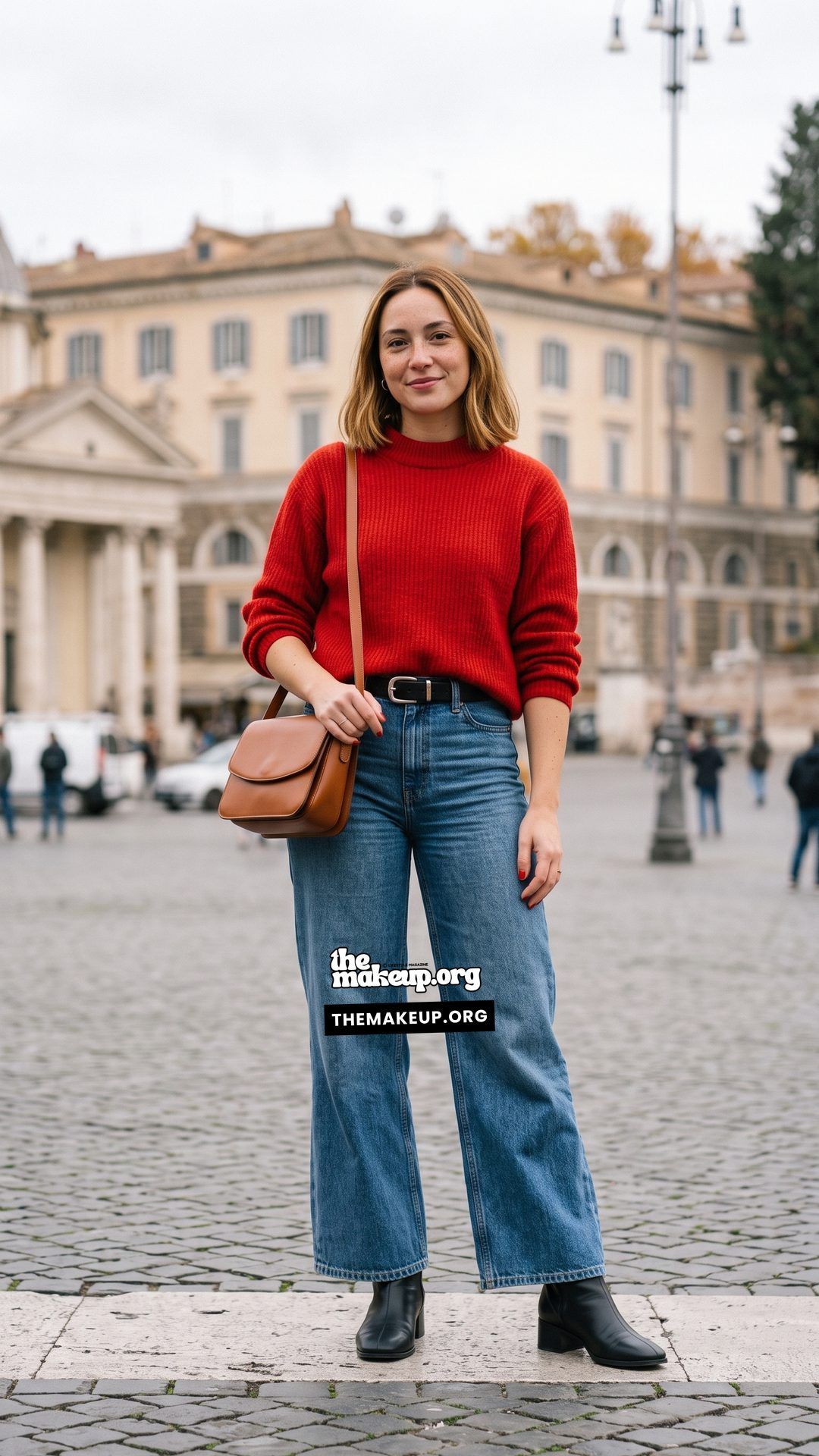 Ribbed Sweater And Jeans For Roman Fall