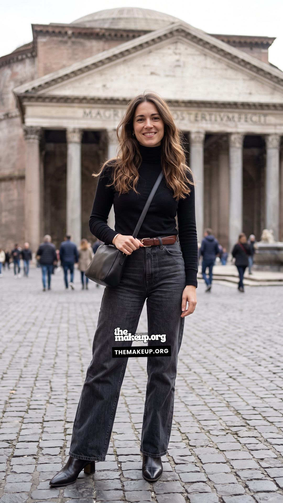 Shirt And Wide Leg Jeans Autumn Style