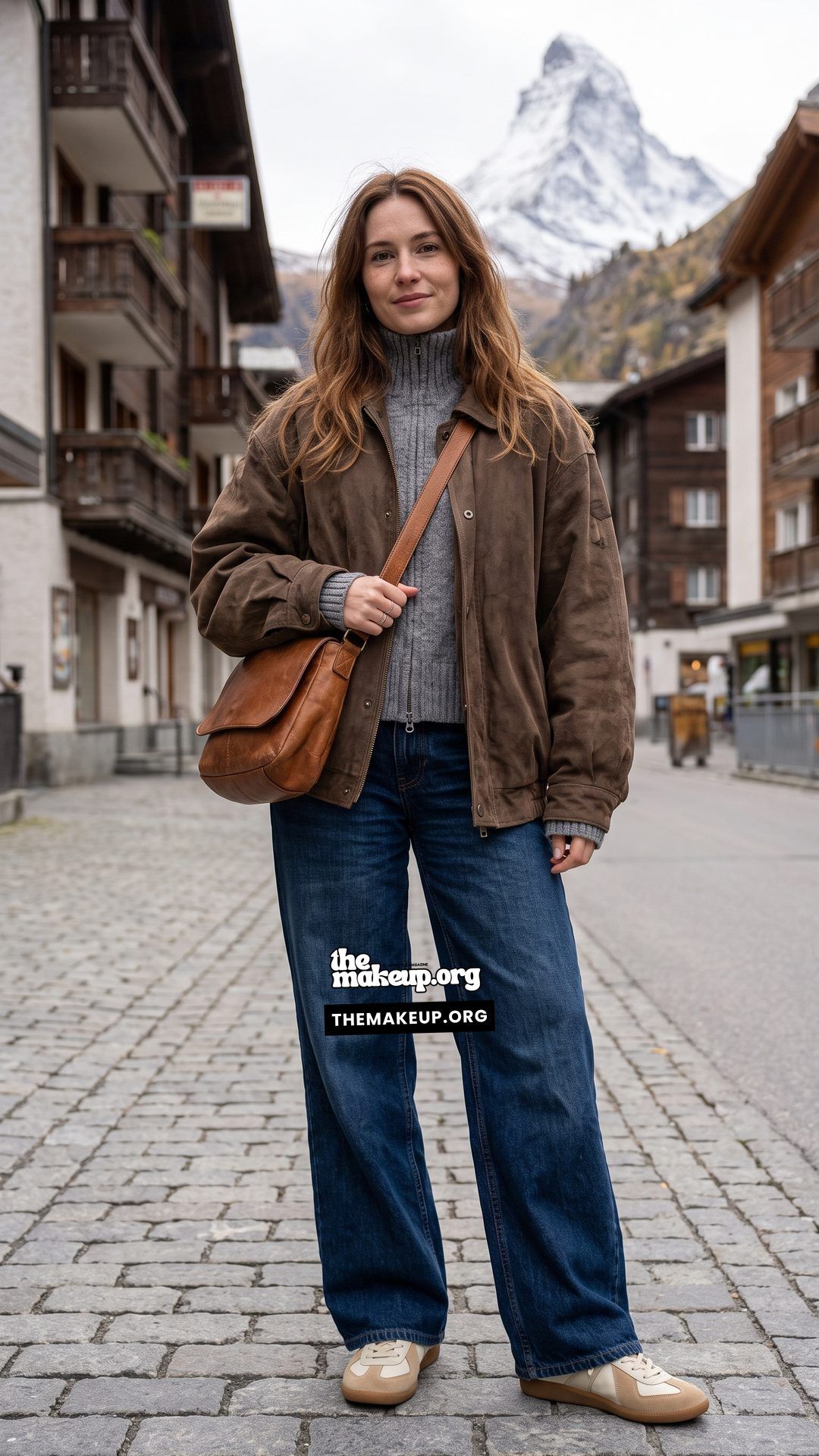 Suede Jacket And Jeans Autumn Layering Swiss