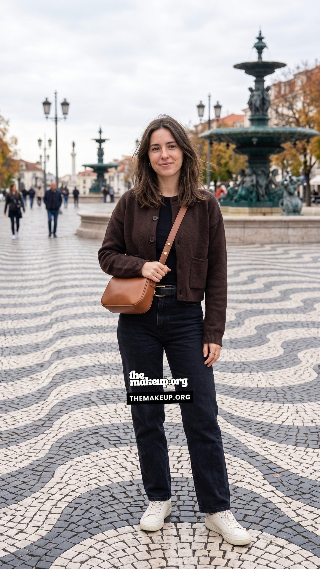 Suede Jacket And Straight Pants Autumn Layering