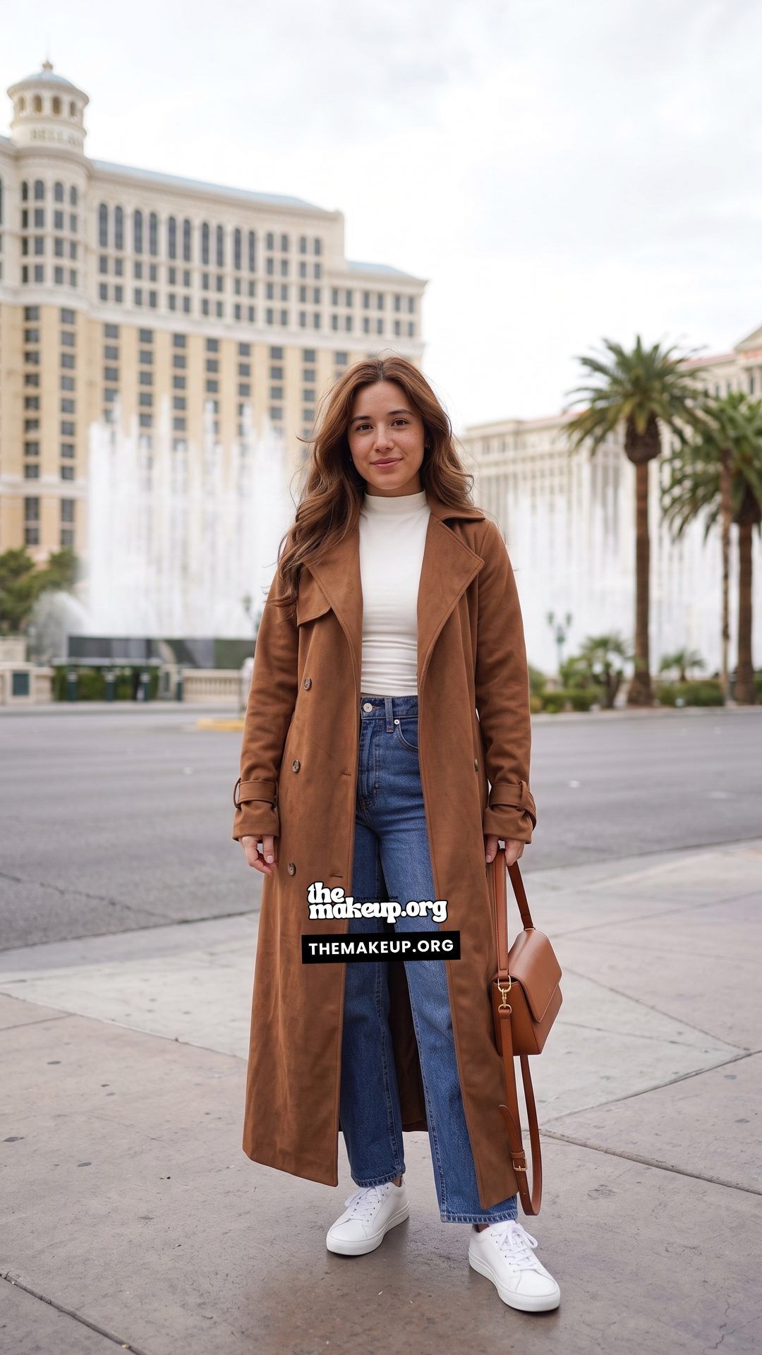 Suede Trench Coat And Jeans Fall Style