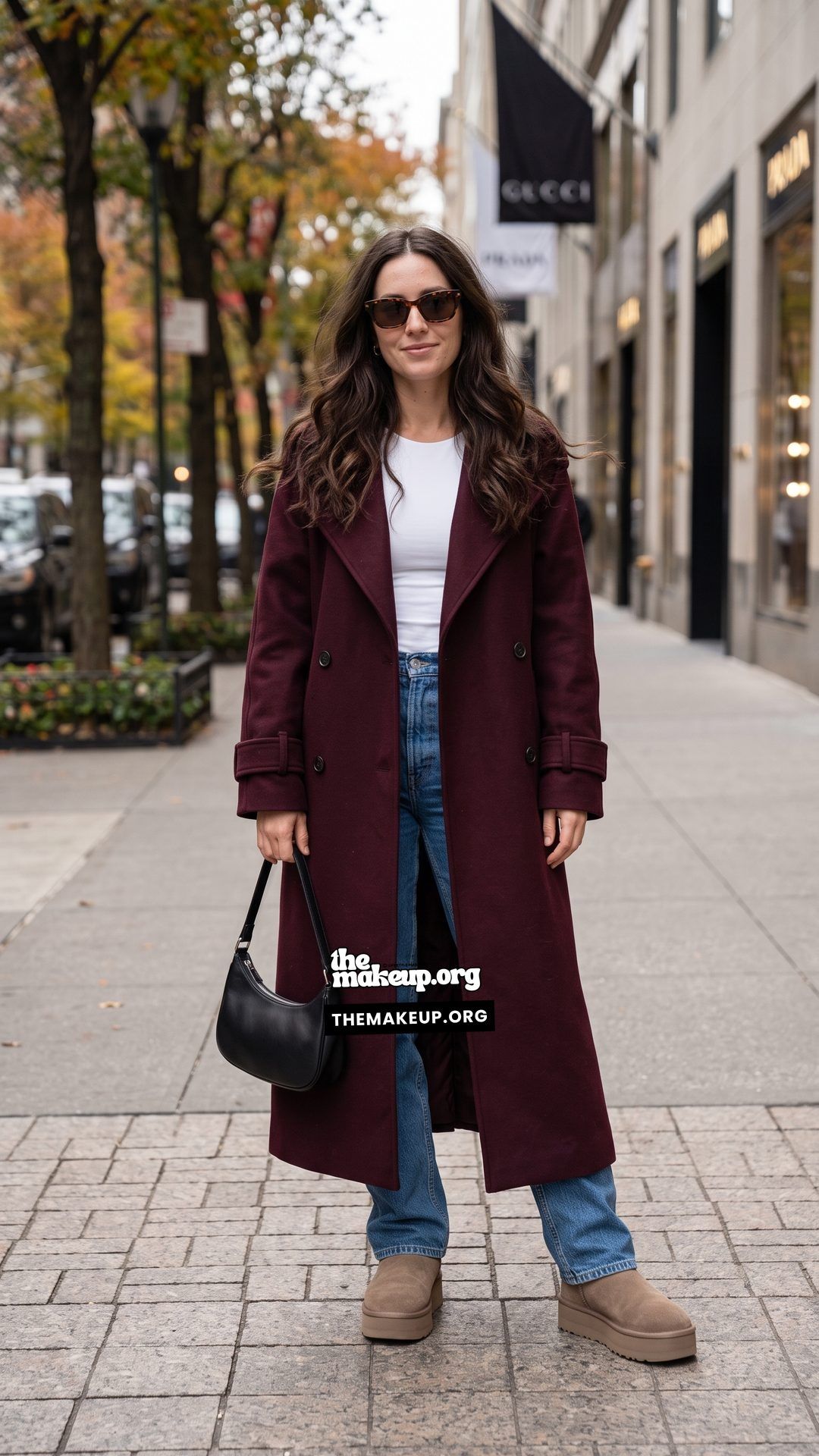 Wool Coat And Denim New York Fall Outfits