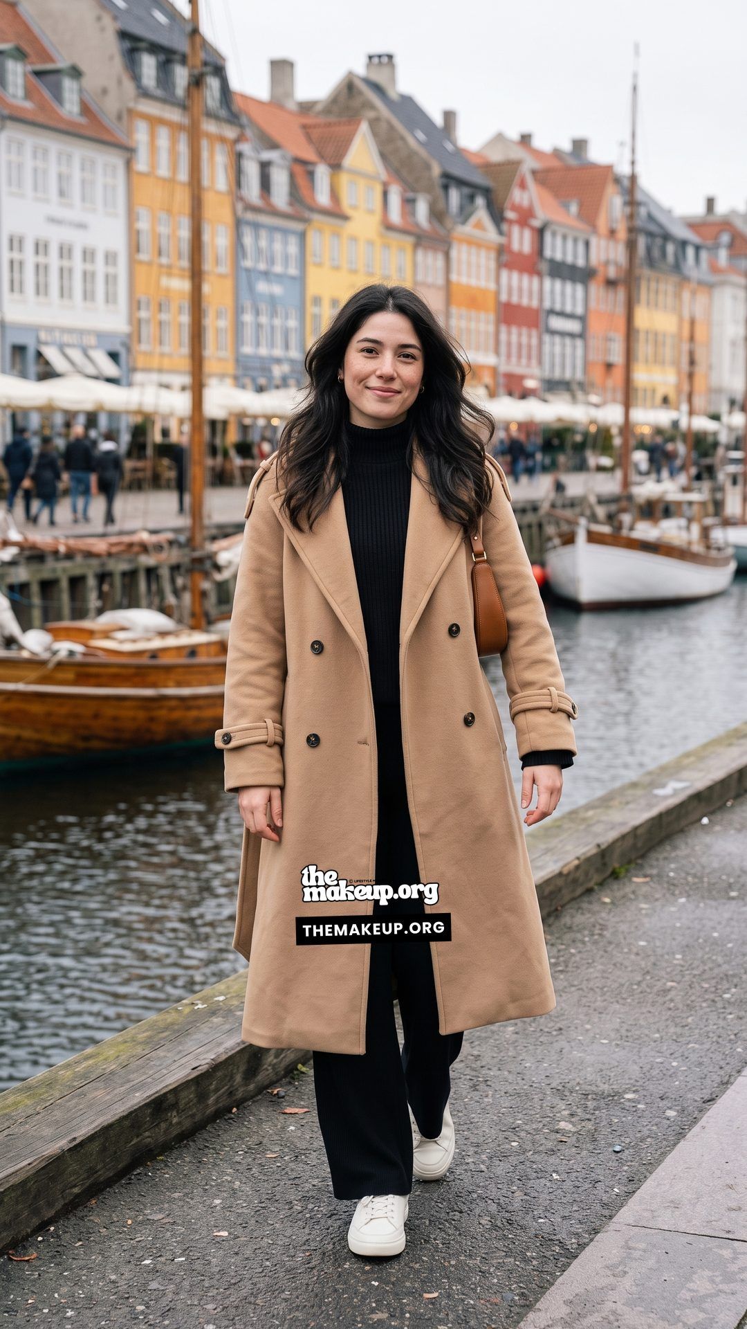 Wool Coat And Turtleneck European Fall Style